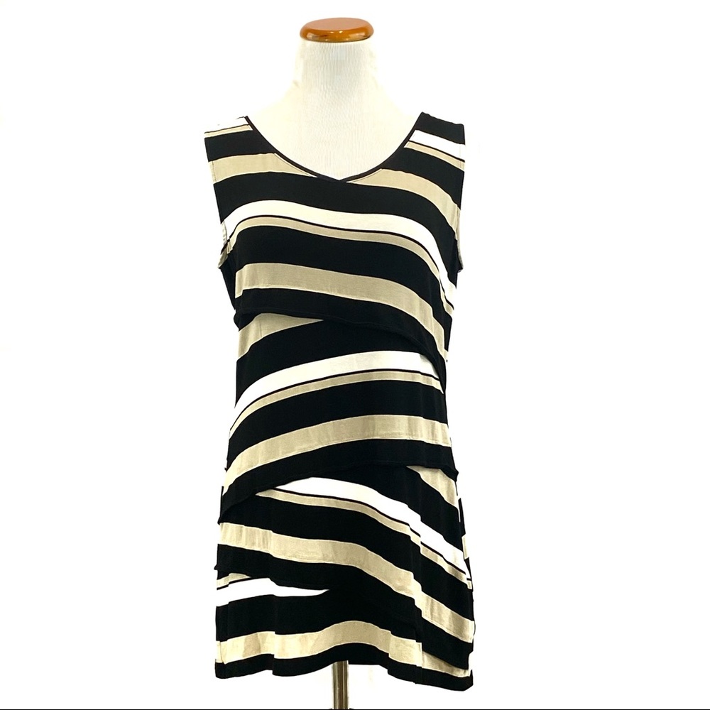 EUC WHBM Sleeveless Layered Tunic Size L